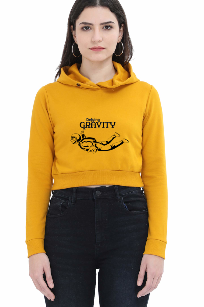 Defying Gravity Crop Hoodie