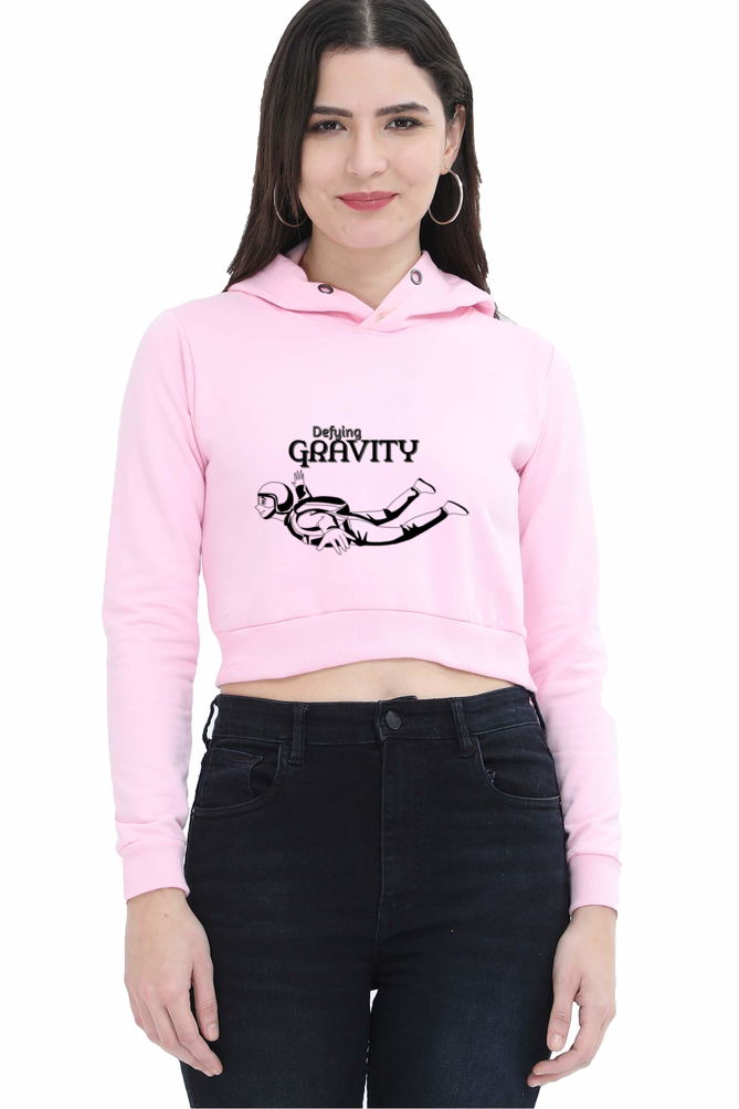 Defying Gravity Crop Hoodie