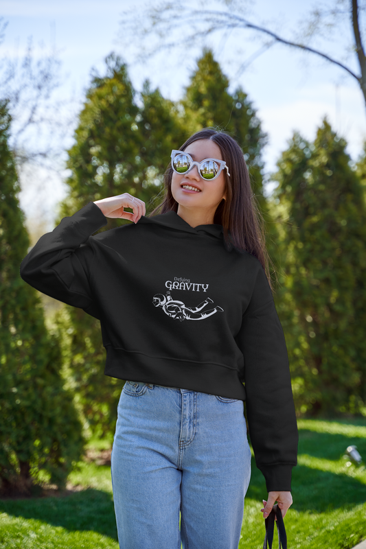 Defying Gravity Crop Hoodie